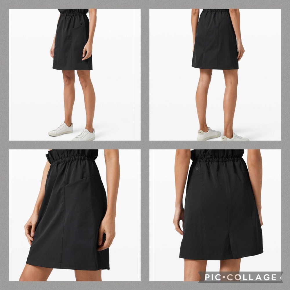 Lululemon Trip Taker Skirt Black Size 10